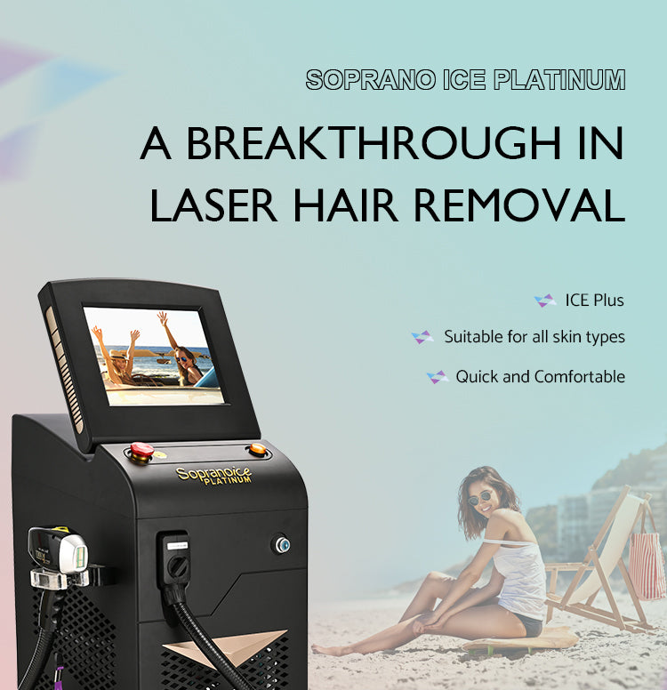 755 808 1064 Diode Laser Ice Platinum 808nm Hair Removal Machine Diode Laser Alexandrite